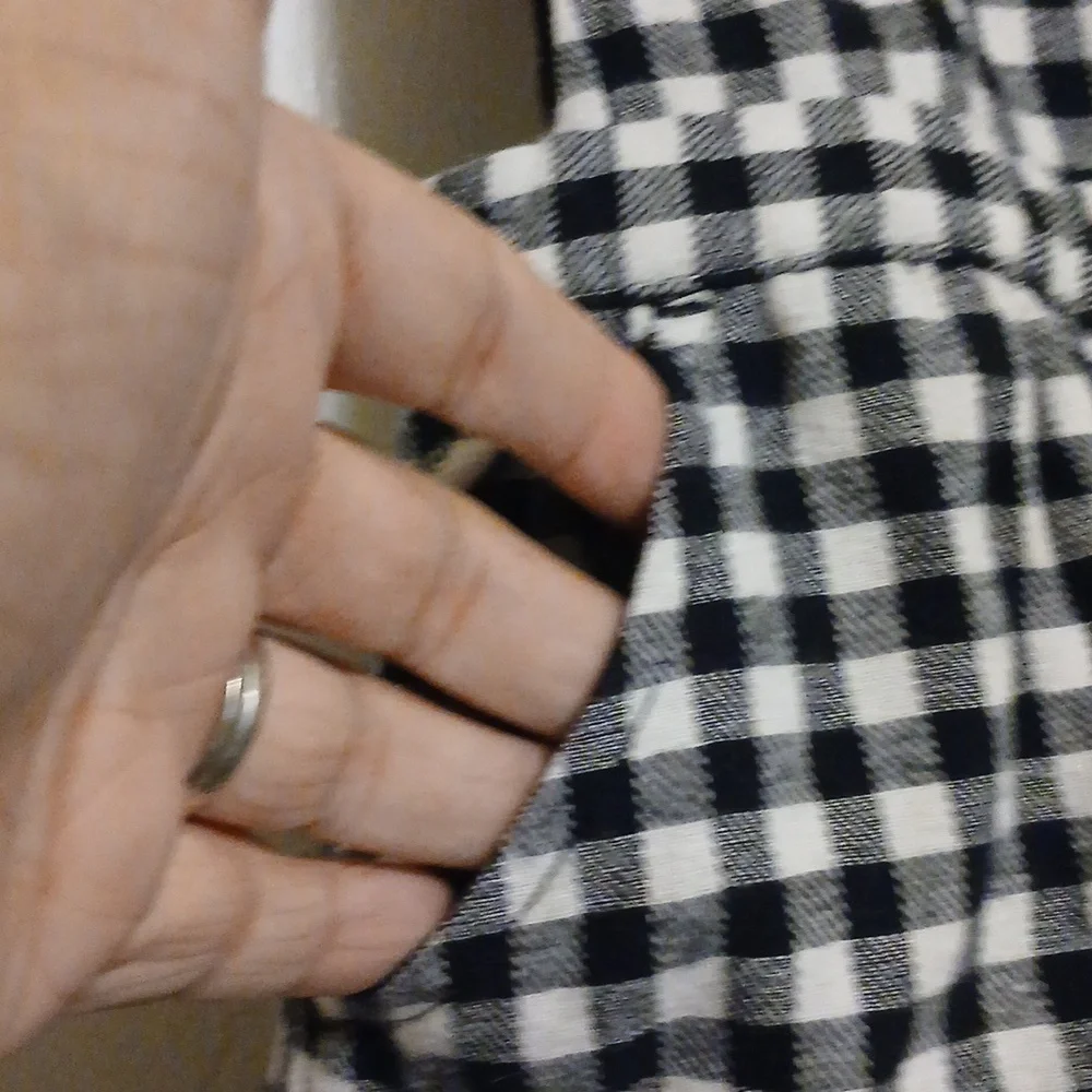Cat & Jack Girls Black And White Checker Dress 3T